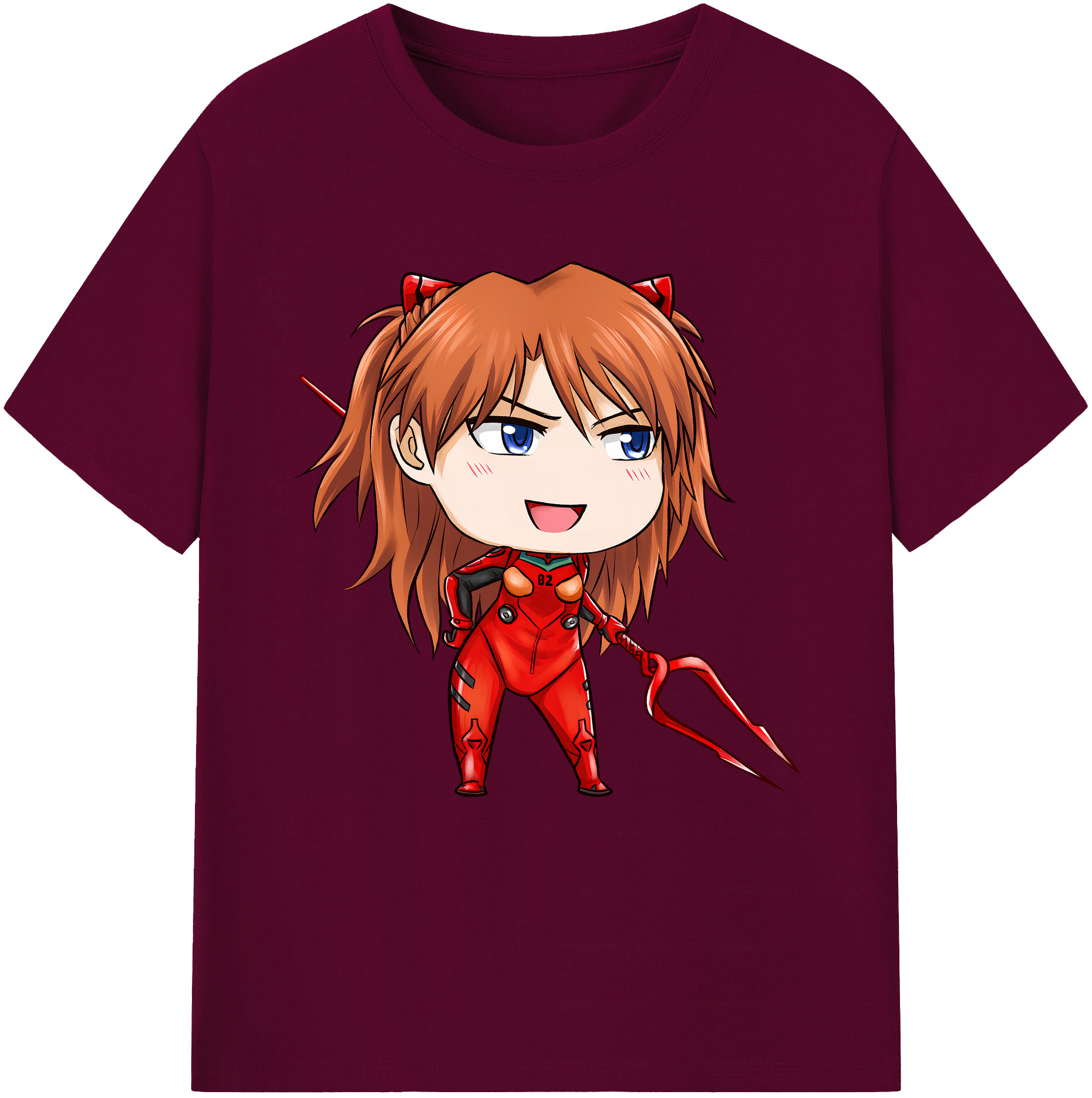 EVA 新世紀エヴァンゲリオン レディースカジュアルプリントTシャツ（綿100％）